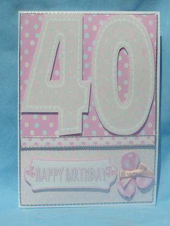 40th Birthday Female Quick Card by Susan Smith