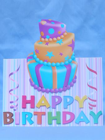 Birthday Cake Over the Edge Card by Susan Smith