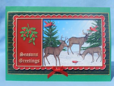 Set of Wildlife Christmas Toppers by Susan Smith