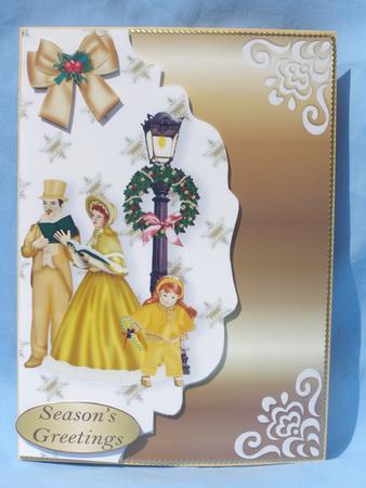 Carol Singers, on a Scalloped Envelope by Susan Smith