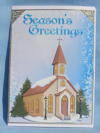 Christmas Church Scene 2 by Susan Smith