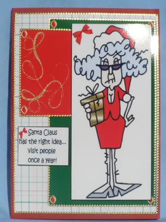 Stella Say's Santa Has the Right Idea Quick Card by Susan Smith