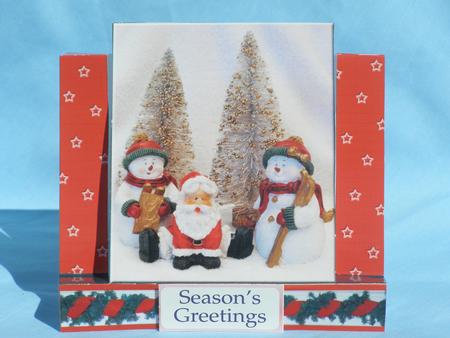 Centre Step Card - Santa & Friends by Susan Smith