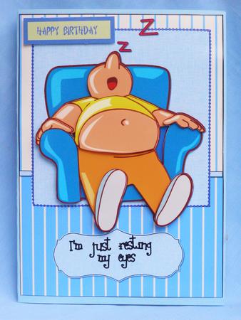 Napping Dad Decoupage by Susan Smith