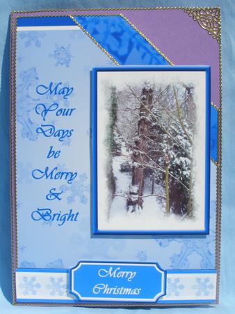 May Your Days Be Merry & Bright (blue) - A5 by Susan Smith