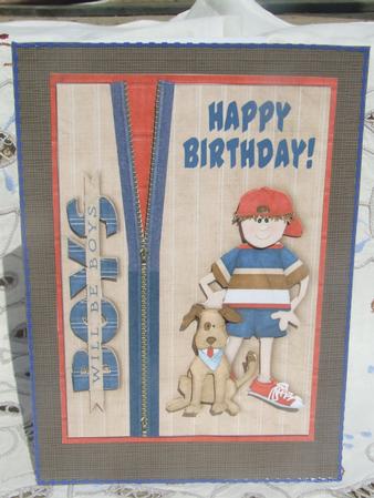Boys Will Be Boys - Kids Zipper Card Front by Susan Smith