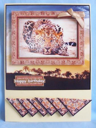 Leopard on Savannah Backing by Susan Smith