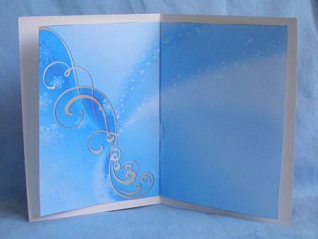 Blue Snowflake & Scroll Insert by Susan Smith