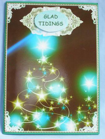 Christmas Tree Green and Lace Quick Card Sheet by Susan Smith