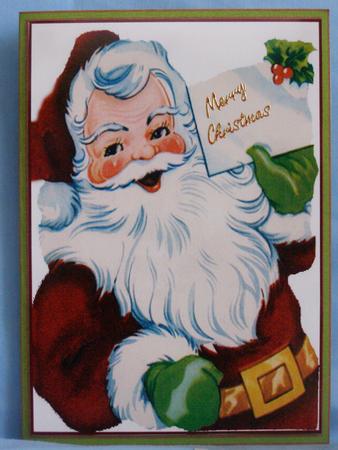 Santa Place Your Own Greeting Sheet by Susan Smith