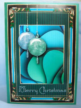 Holly Berries Card Front by Susan Smith