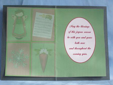 Insert for Christmas Montage Card by Susan Smith