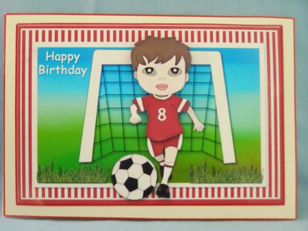 Soccer Boy in Red by Susan Smith