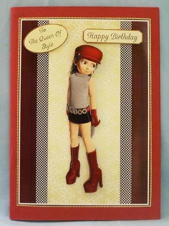 The Queen of Style Card Front by Susan Smith