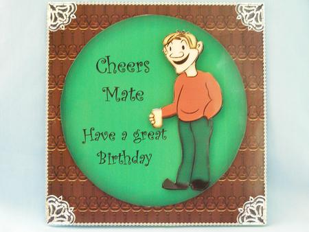 Cheers Button Badge General by Susan Smith