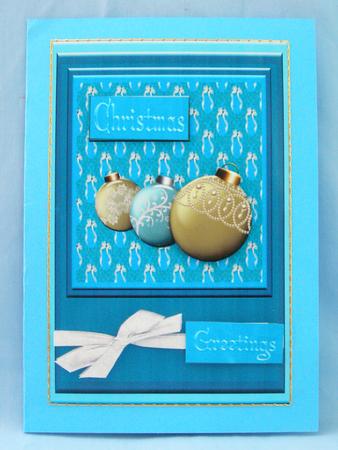 Blue Christmas Bulbs Sts by Susan Smith