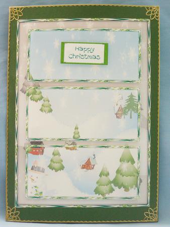 Village Triptych Card Front by Susan Smith