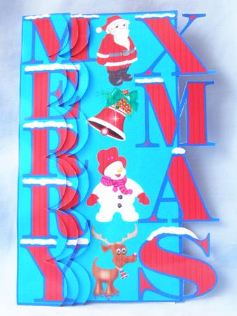 Merry Xmas Over Edge,side Stacker by Susan Smith