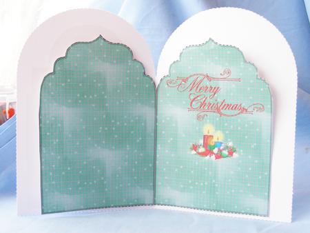 Christmas Candle Insert by Susan Smith
