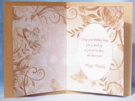 Mocha Floral Butterfly Insert & Verse by Susan Smith