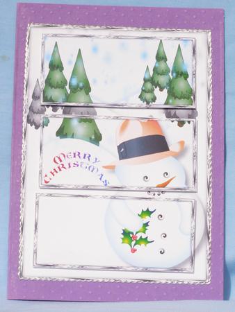 Snowman Triptych by Susan Smith