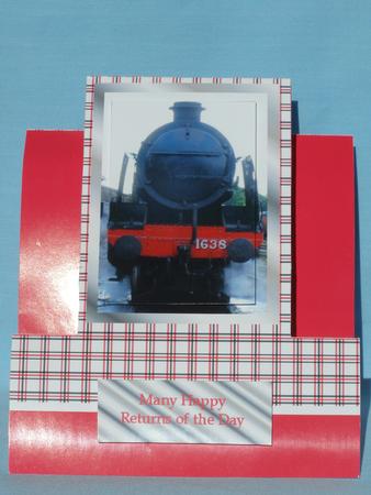 Steam Train Column Fold/stagger Card by Susan Smith