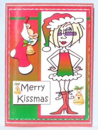 J.j Says Merry Kissmas Quick Card by Susan Smith