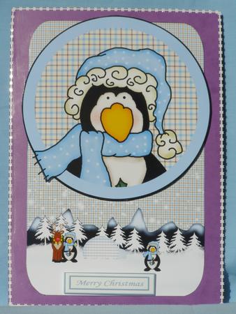Fun Christmas Card Front and Gift Tag by Susan Smith