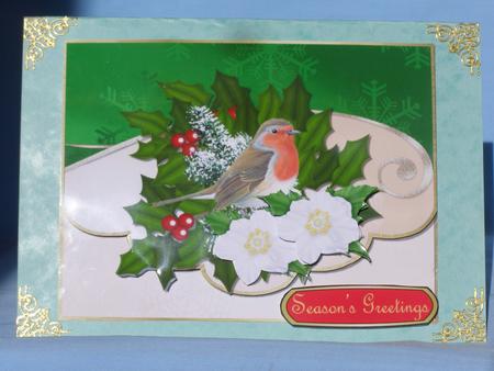 The Christmas Robin Quick Card by Susan Smith