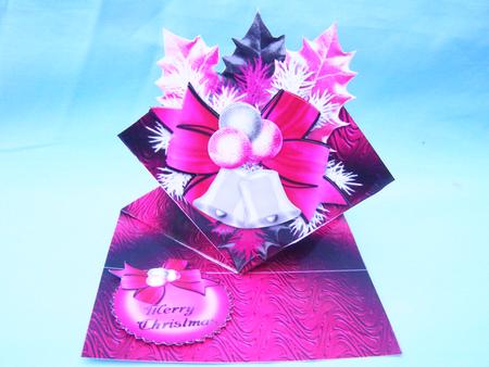 Hot Pink and Black Christmas Bells by Susan Smith