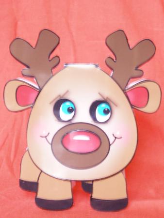 Christmas Reindeer Flip-up Card by Susan Smith