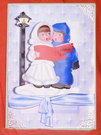 Carol Singers in Star Frame by Susan Smith