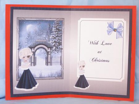 Blue Xmas Insert by Susan Smith