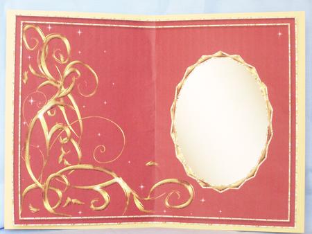 Christmas Insert with Swirls & Oval Frame 9 by Susan Smith