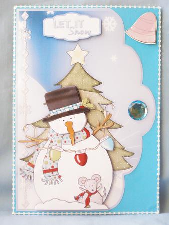Snowfriends Scallop Card and Step by Step by Susan Smith
