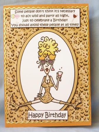 Rita Wants to Act Wild Quick Card by Susan Smith