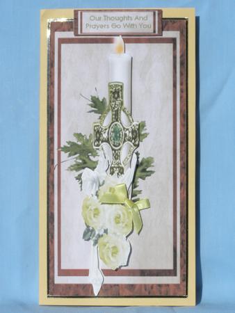 Sympathy Candle with Roses Dl by Susan Smith