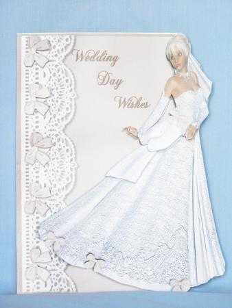 Wedding Over the Edge Card Front by Susan Smith