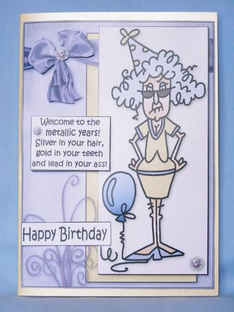 Stella Welcome to the Metallic Years Quick Card by Susan Smith