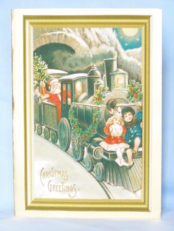 Christmas Santas on his Way Decoupage Topper by Susan Smith