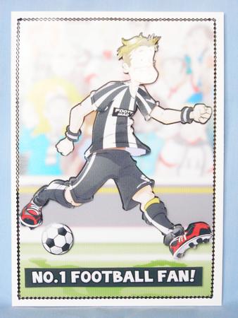 Football Dude Black and White by Susan Smith