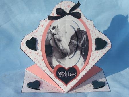 Black and White Horses in Love Fc by Susan Smith