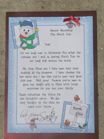 Child's Letter from Santa by Susan Smith