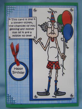 Gus Says the Card's Like a Lotto Ticket Quick Card by Susan Smith