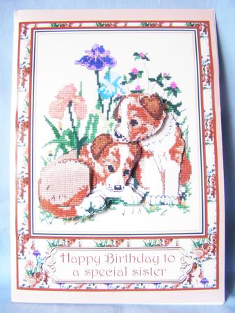 Cute Puppies - Birthday or Valentine's/anniversary Card by Susan Smith