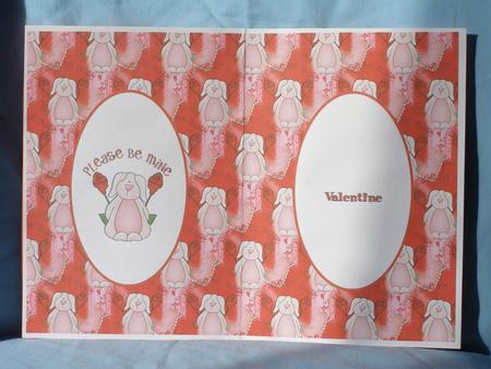 Be Mine Bunny Insert by Susan Smith