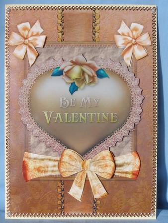 Be My Valentine Card Front by Susan Smith