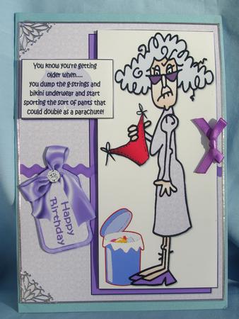 Stella Dumps Her g-strings Quick Card by Susan Smith