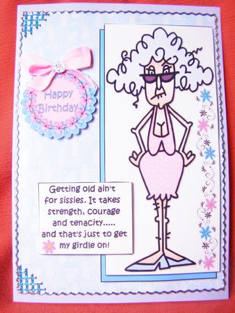 Stella Says Getting Old Ain't for Sissies Quick Card by Susan Smith
