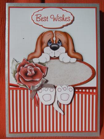 Just Hanging About Decoupage Card by Susan Smith